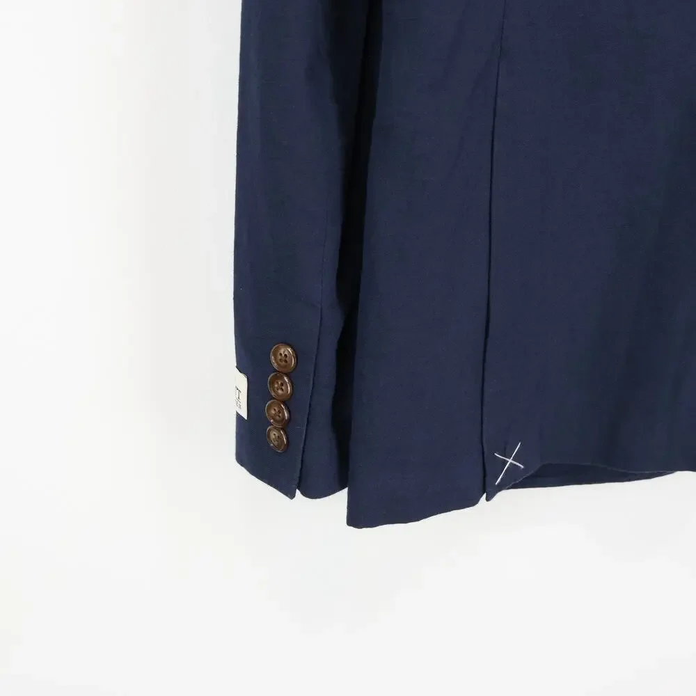 J.Crew Men's Ludlow Slim Fit Unstructured Suit Jacket Linen Blend Navy 39R NWT